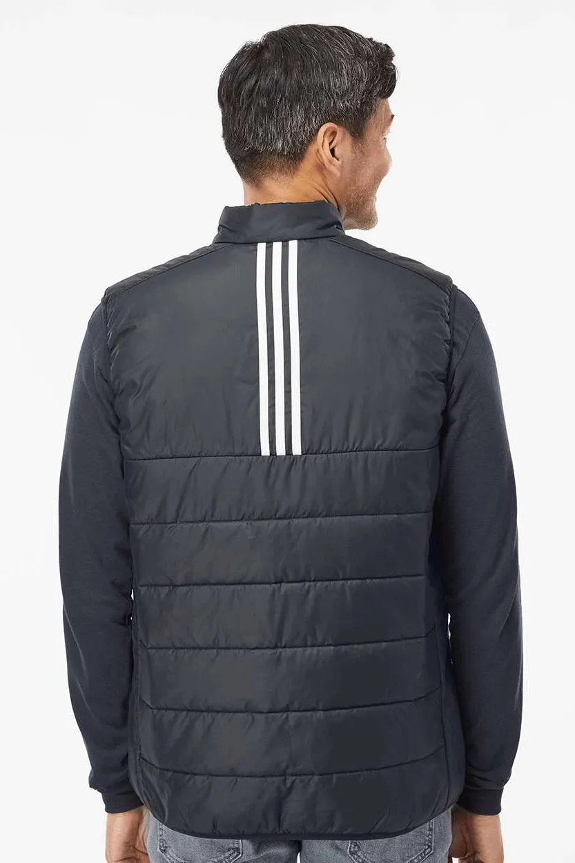 Adidas Mens Full Zip Puffer Vest - Black