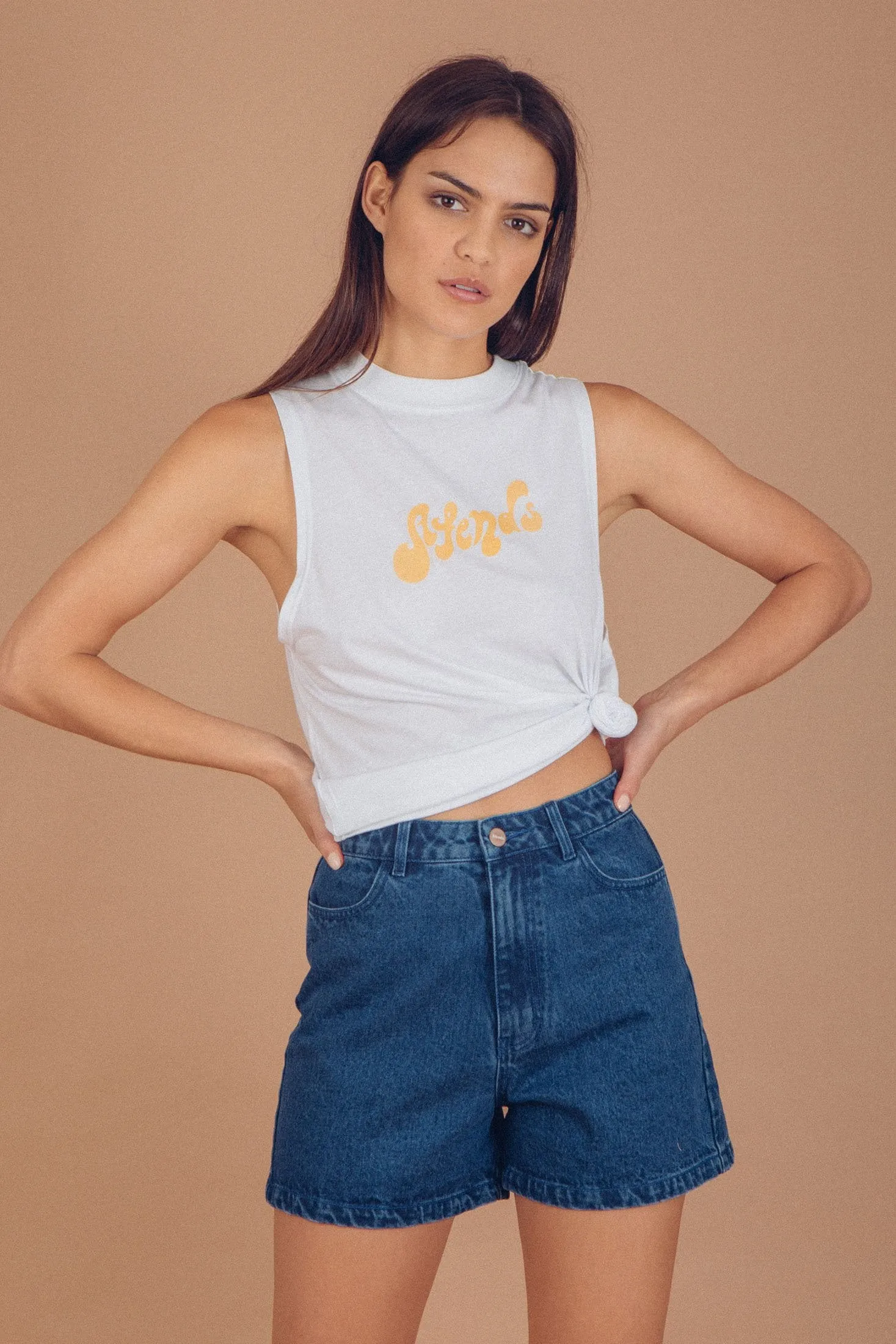 Afends Womens Vibes - Bandcut Tee