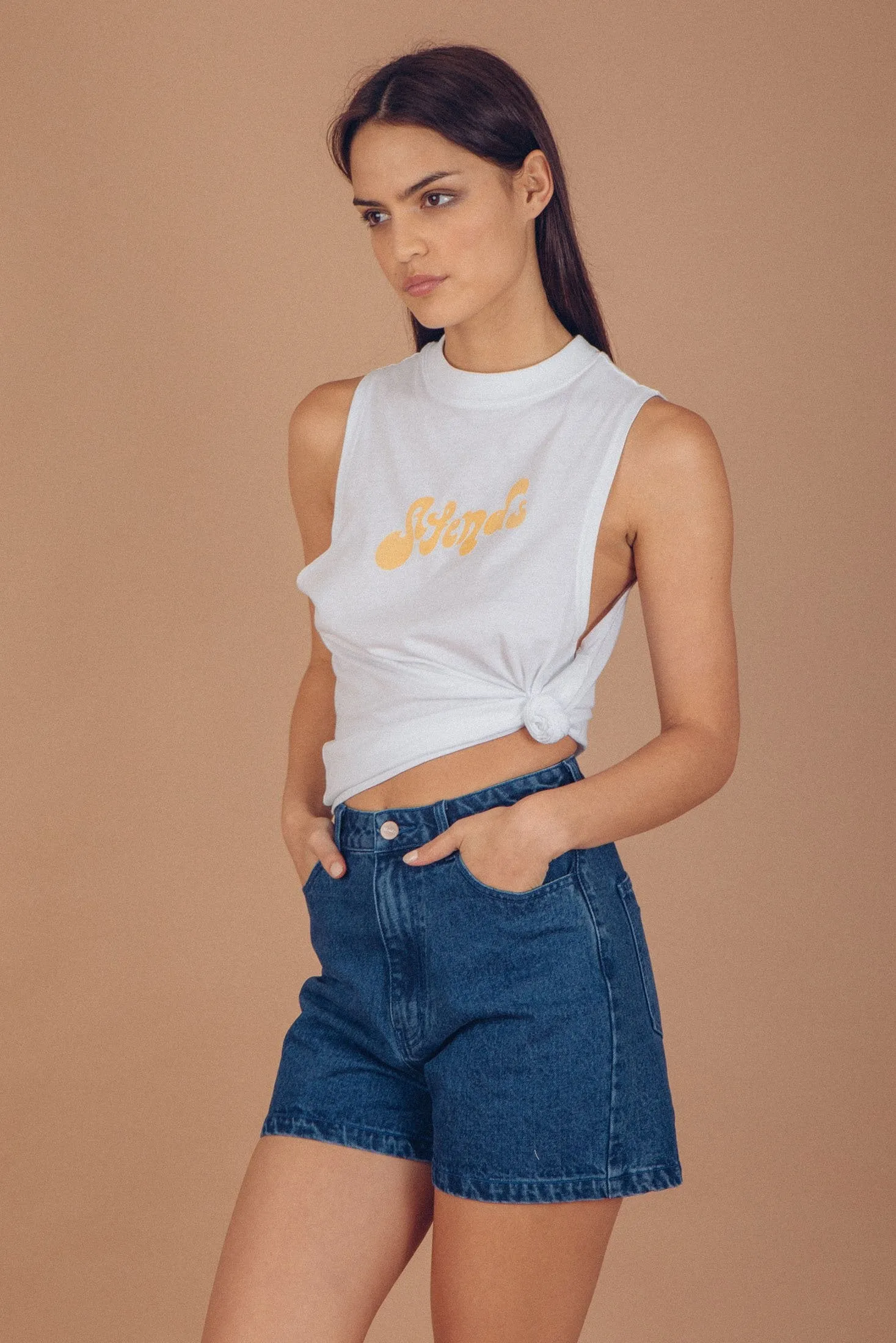 Afends Womens Vibes - Bandcut Tee