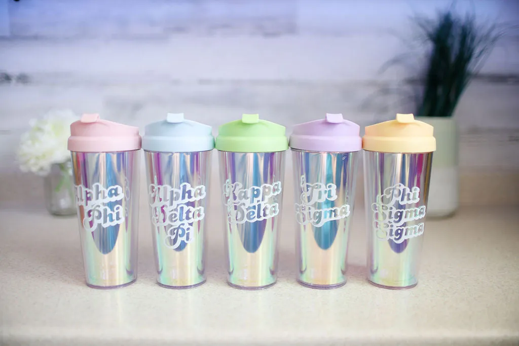 Alpha Delta Pi Retro Style Sorority Tumbler