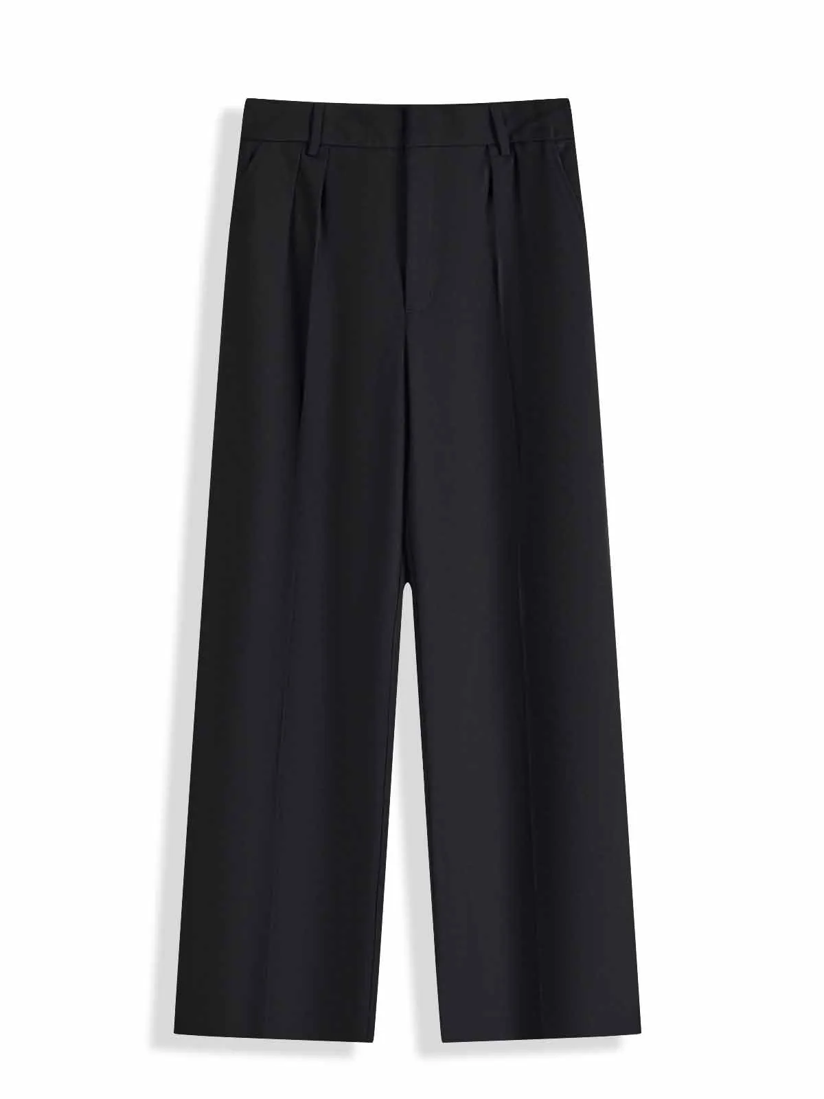 ASOBIO Relaxed Fit Straight-Leg Wool Blend Trousers