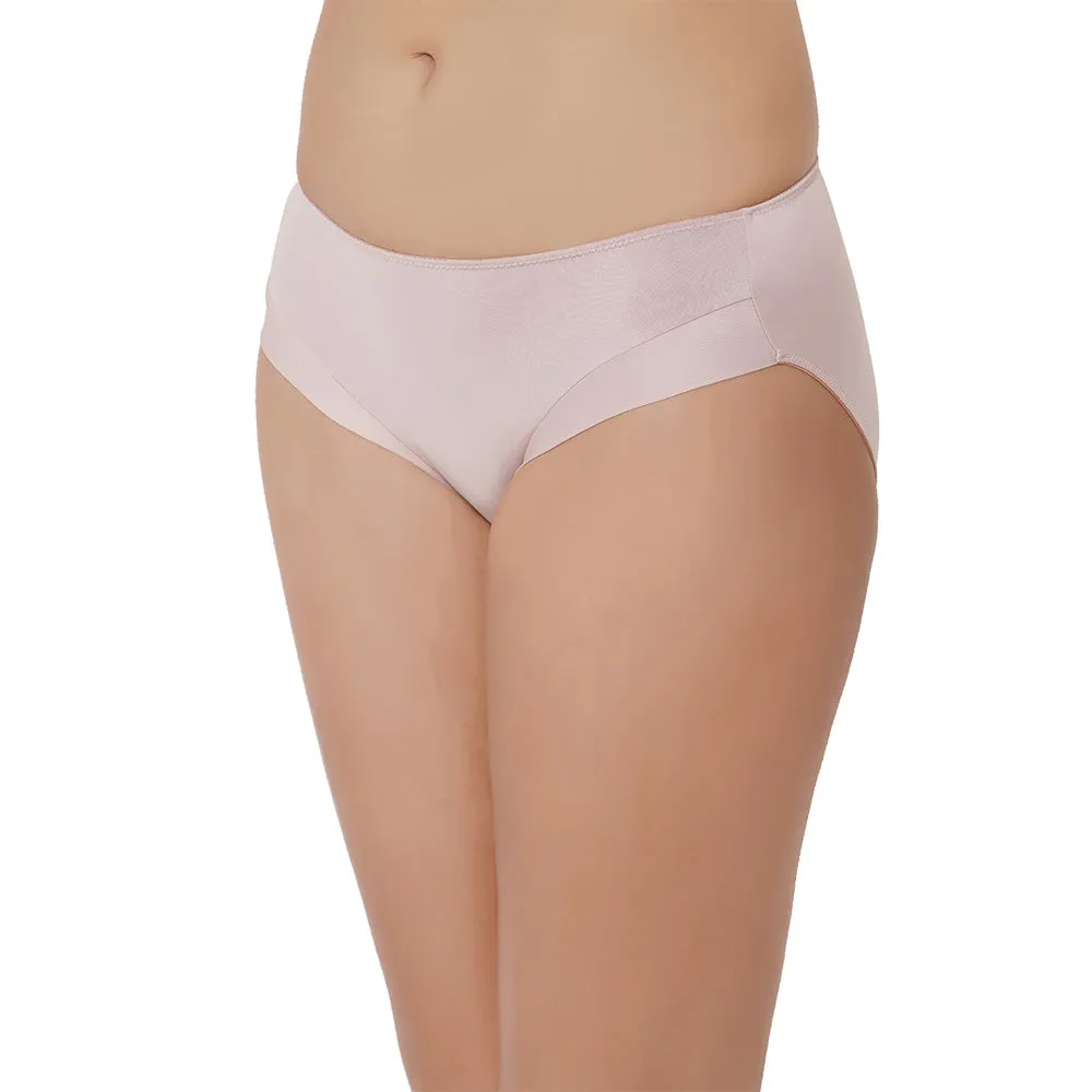 Aura Low Waist Medium Coverage Everyday Wear Hipster Panty - Beige