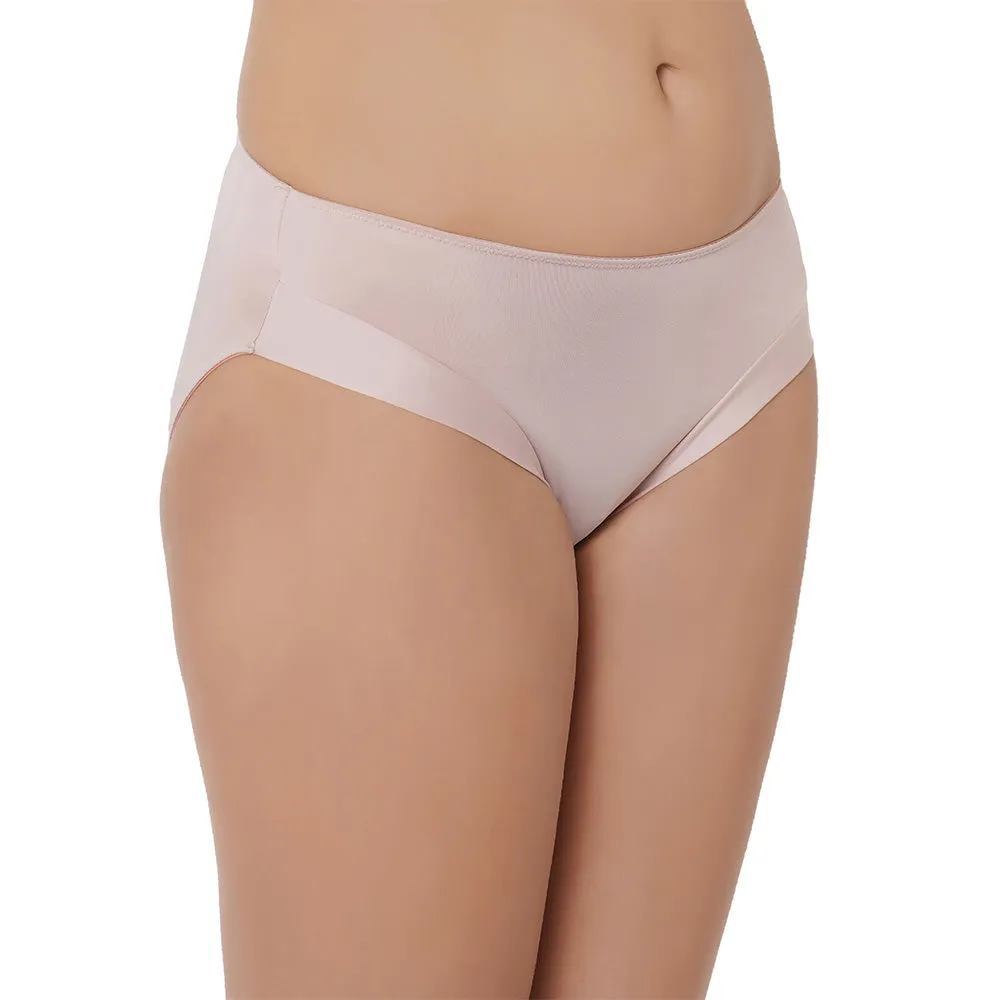 Aura Low Waist Medium Coverage Everyday Wear Hipster Panty - Beige