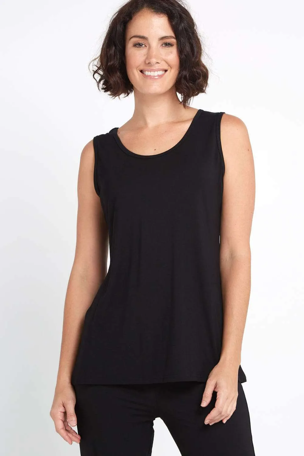 Bamboo Tank Top - Black