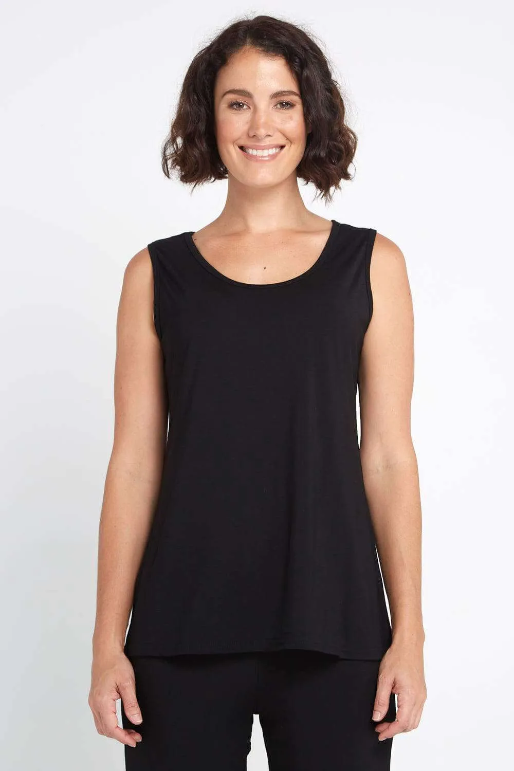 Bamboo Tank Top - Black