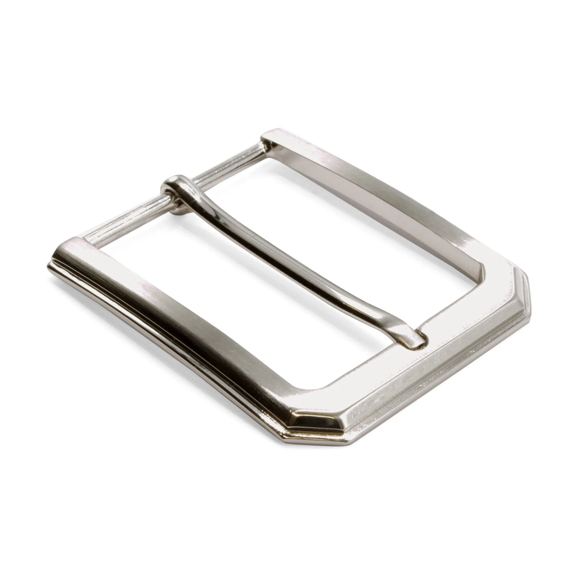 Bevelled Rectangular Prong Buckle 40mm