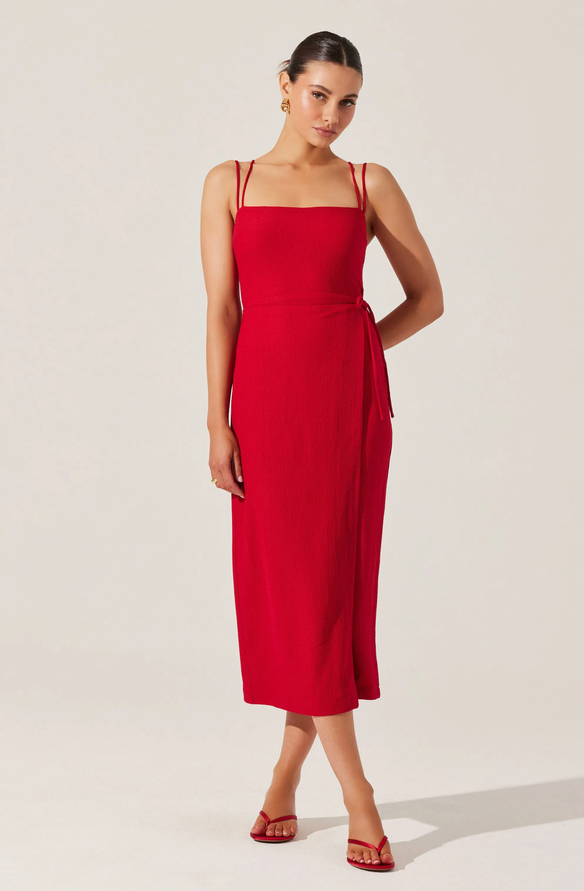 Brinda Wrap Midi Dress