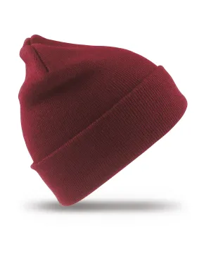 Burgundy - Kids woolly ski hat