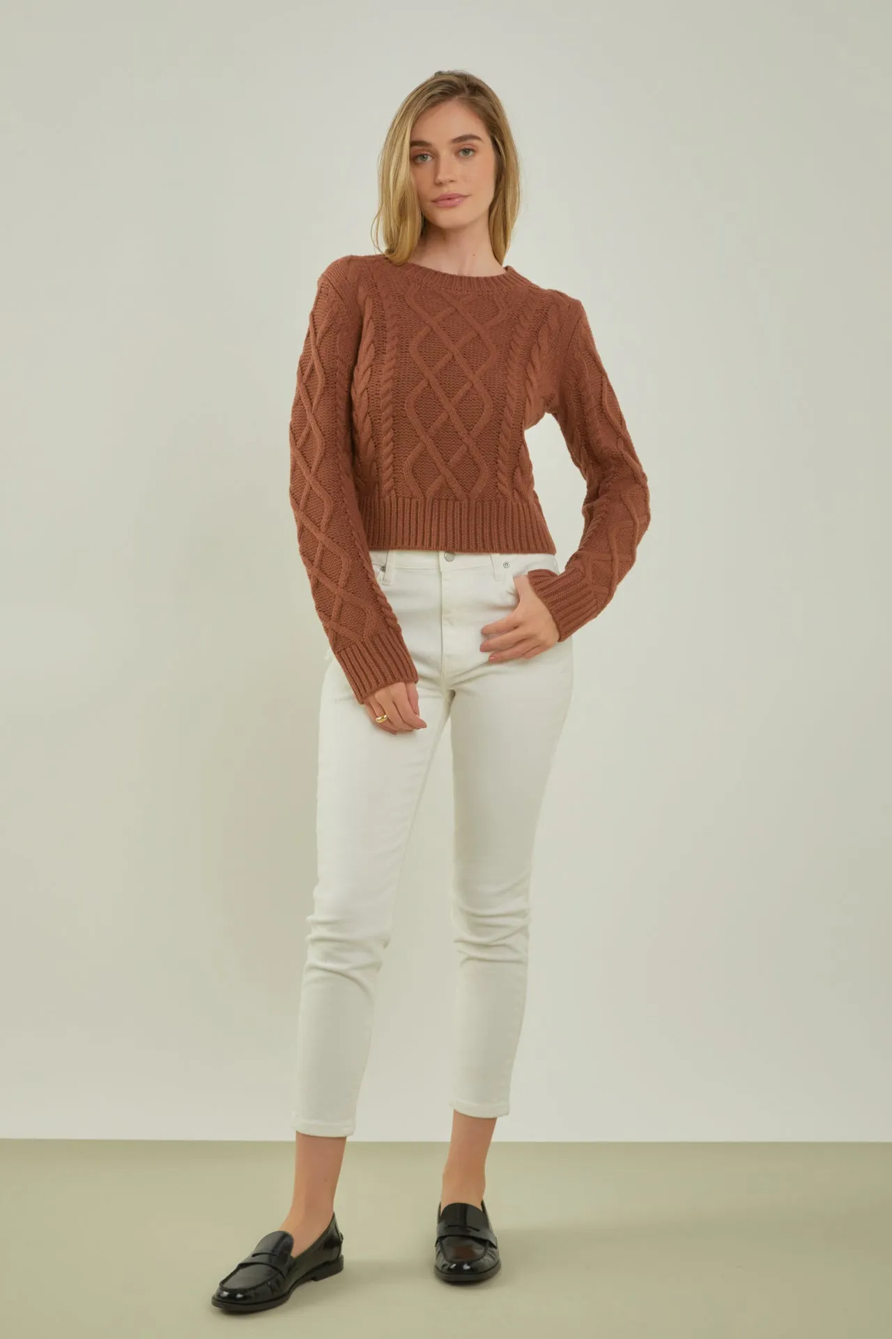 Cable-Knit Sweater