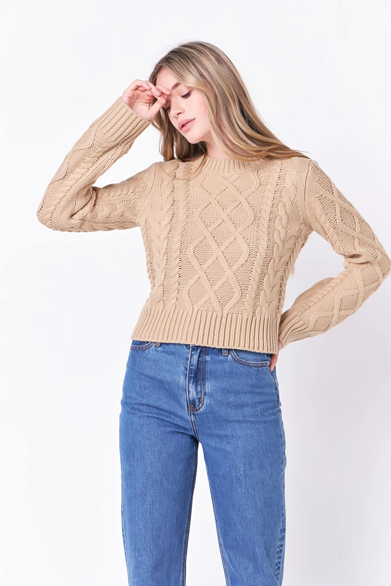 Cable-Knit Sweater