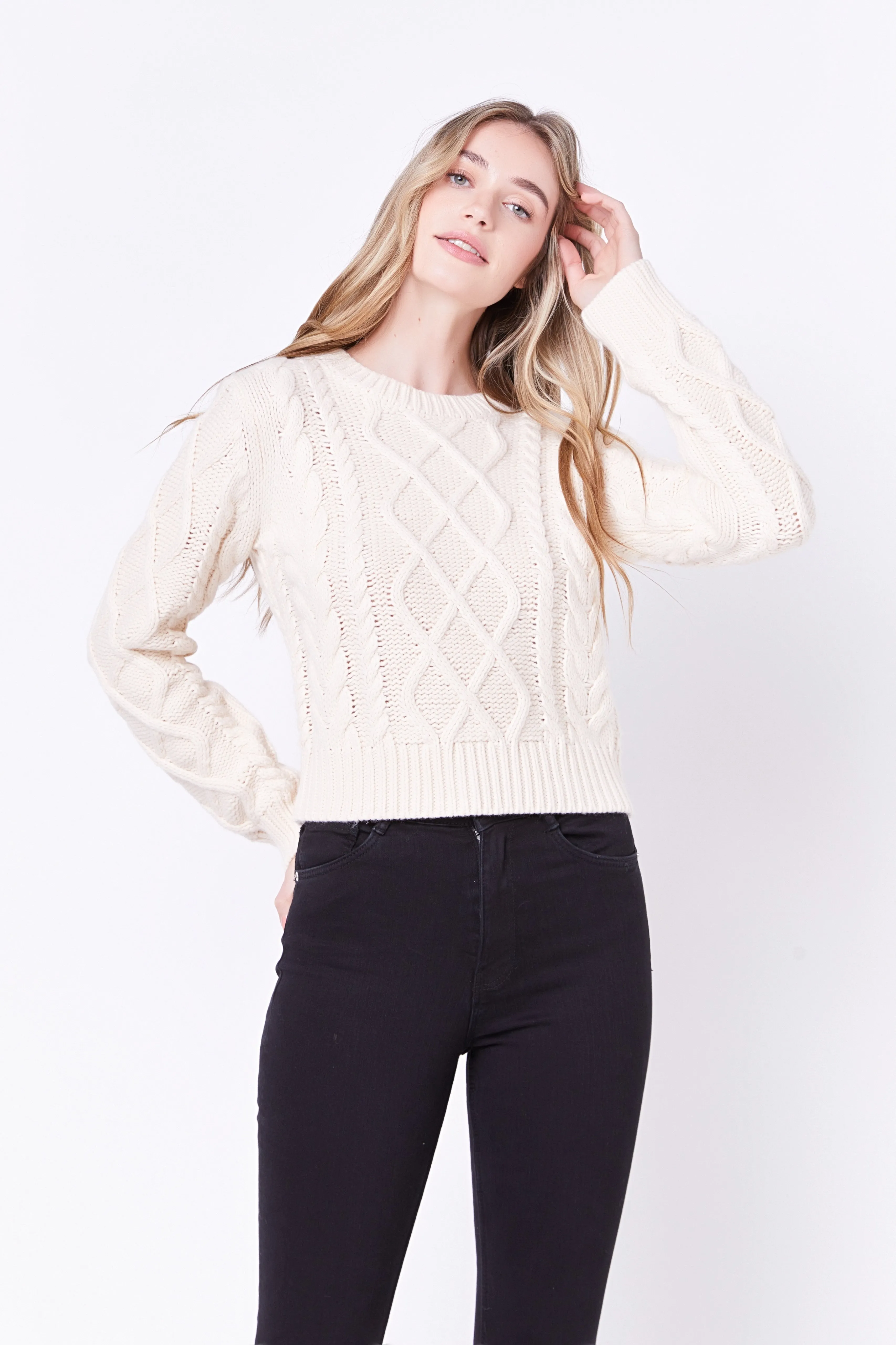 Cable-Knit Sweater