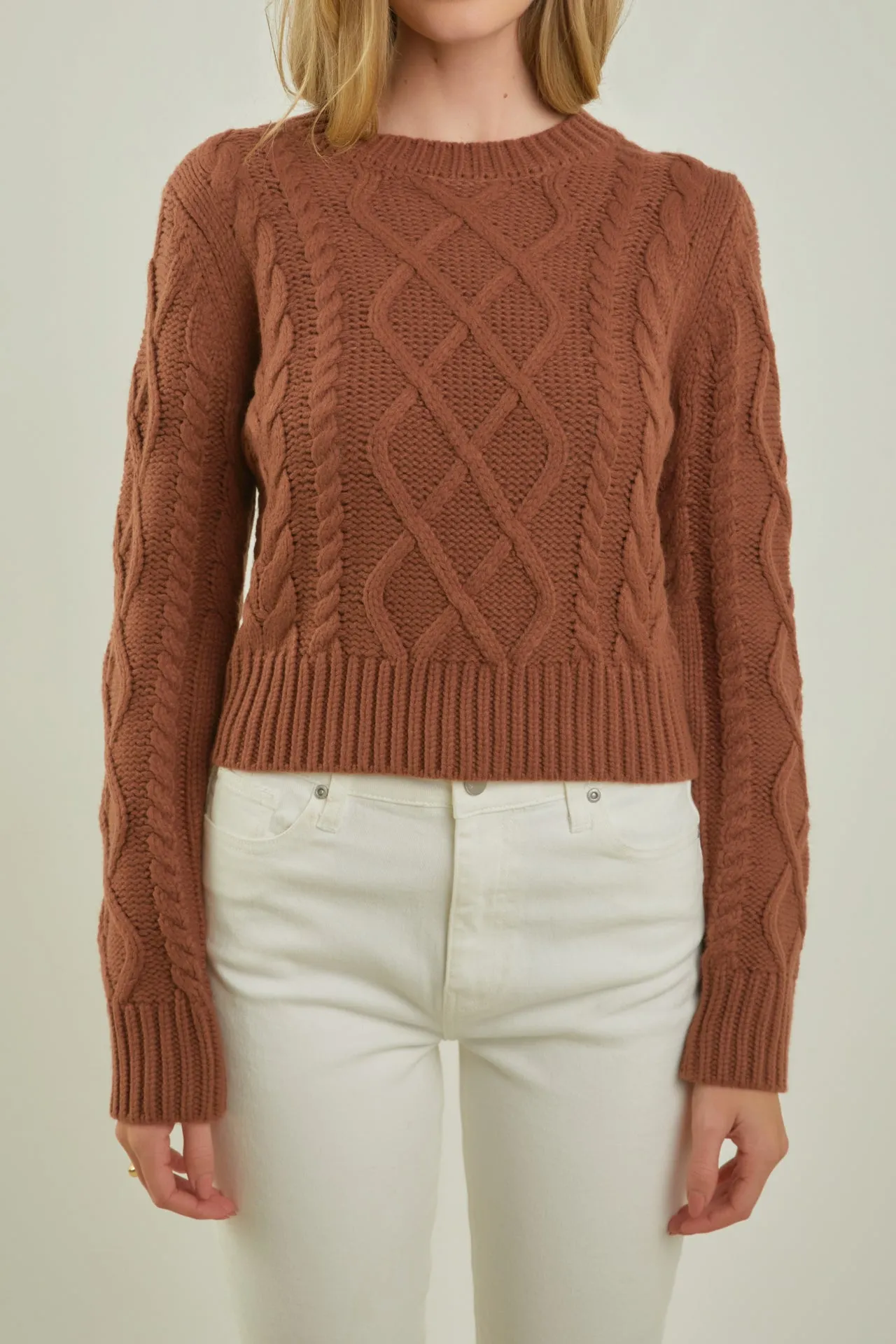 Cable-Knit Sweater