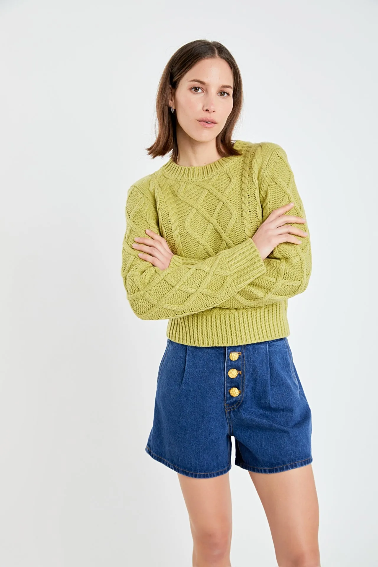 Cable-Knit Sweater