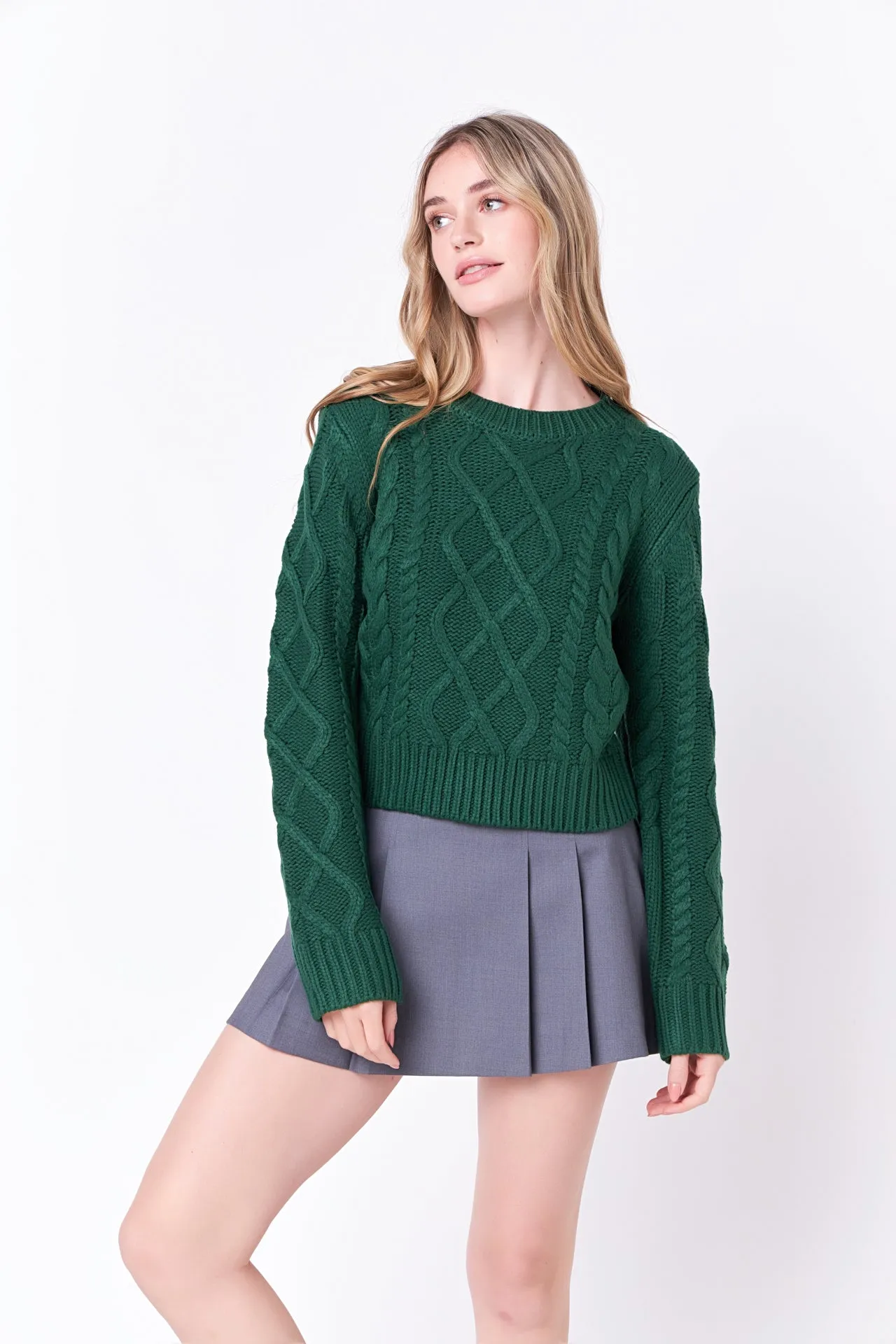 Cable-Knit Sweater