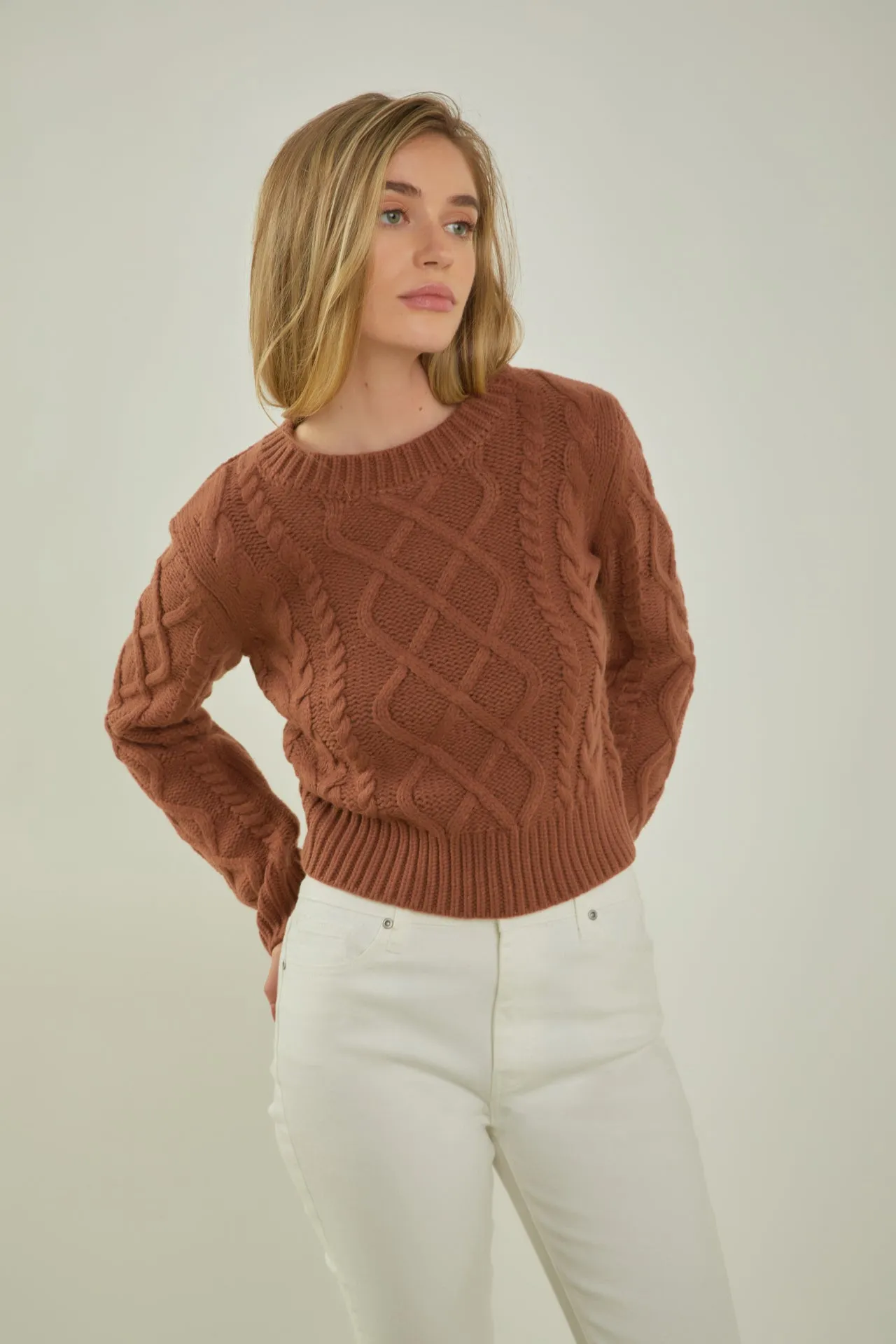 Cable-Knit Sweater