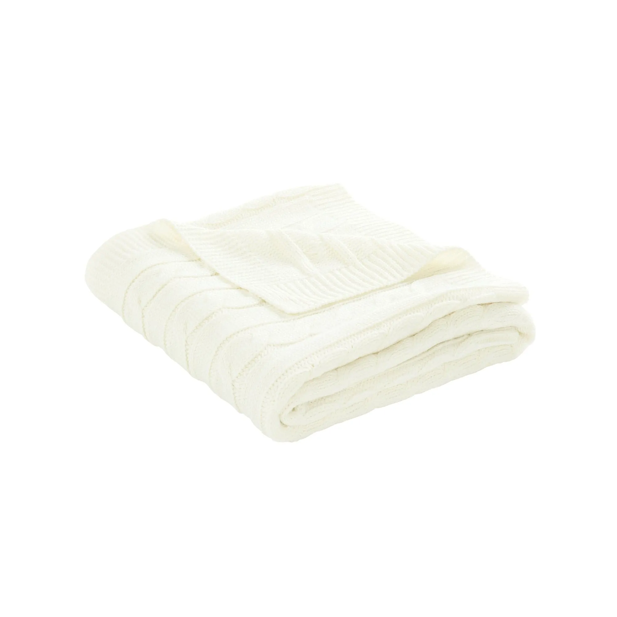 Cable Soft Knitted Baby Blanket