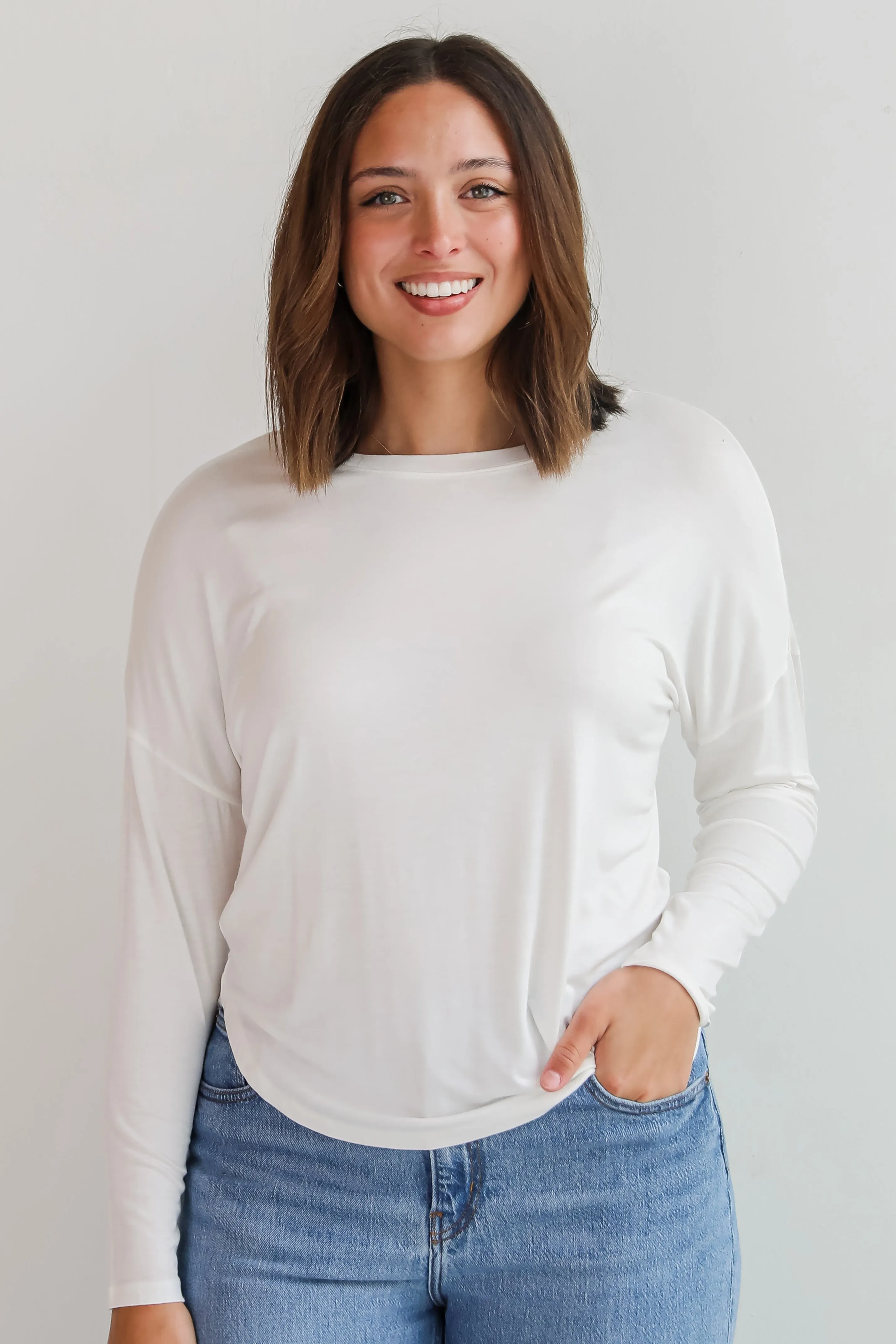 Callie Everyday Long Sleeve Tee - DU DEAL