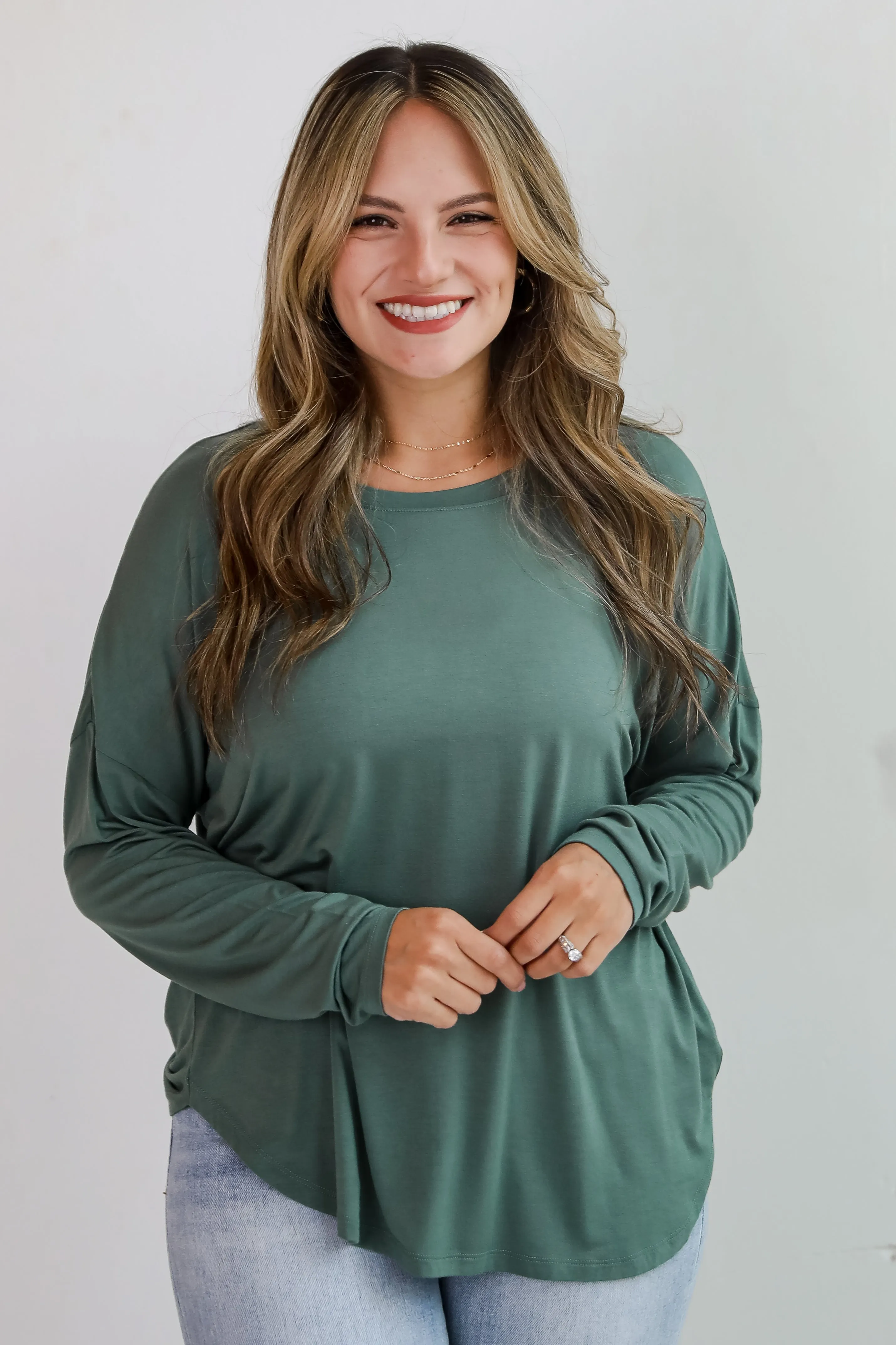 Callie Everyday Long Sleeve Tee - DU DEAL