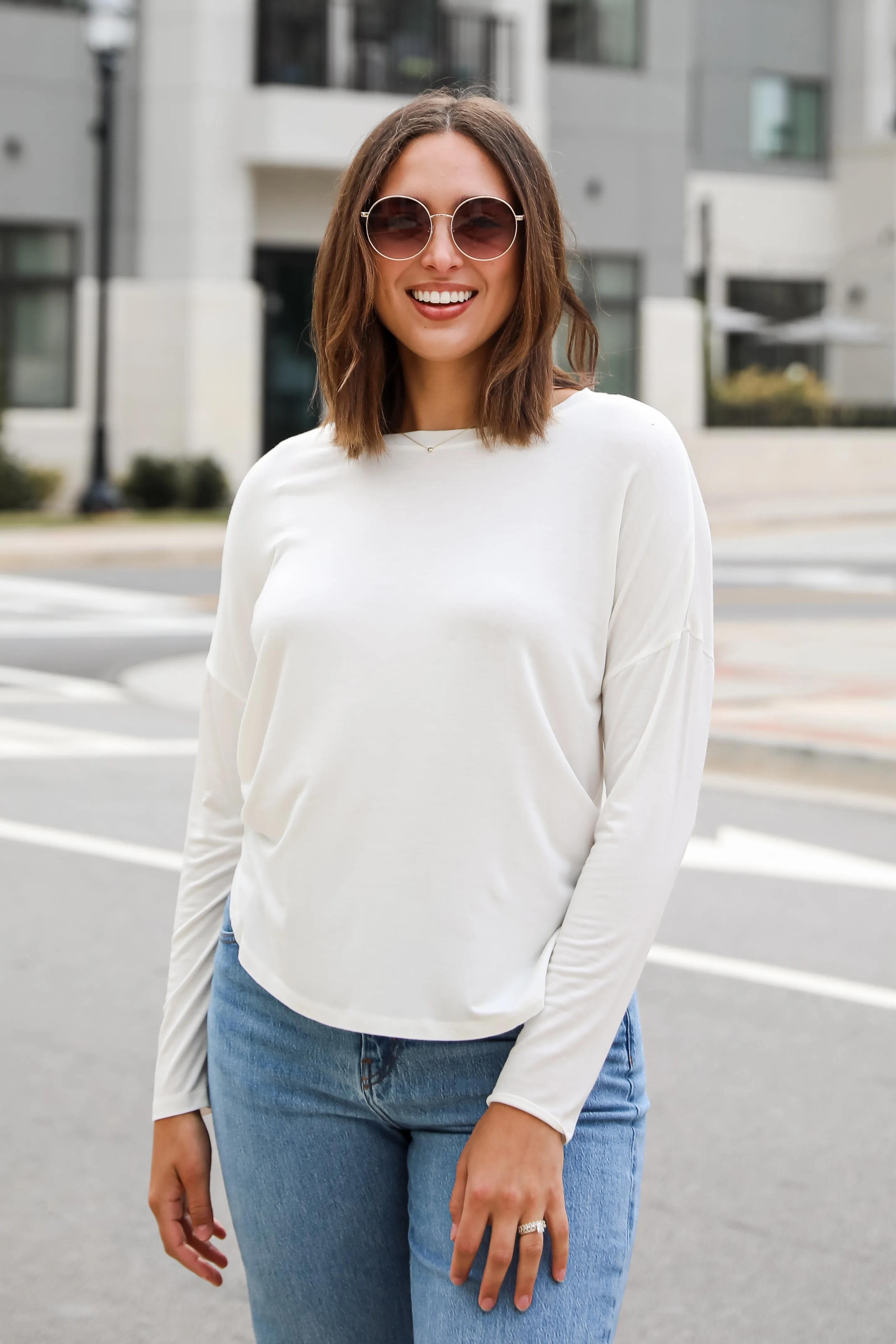 Callie Everyday Long Sleeve Tee - DU DEAL