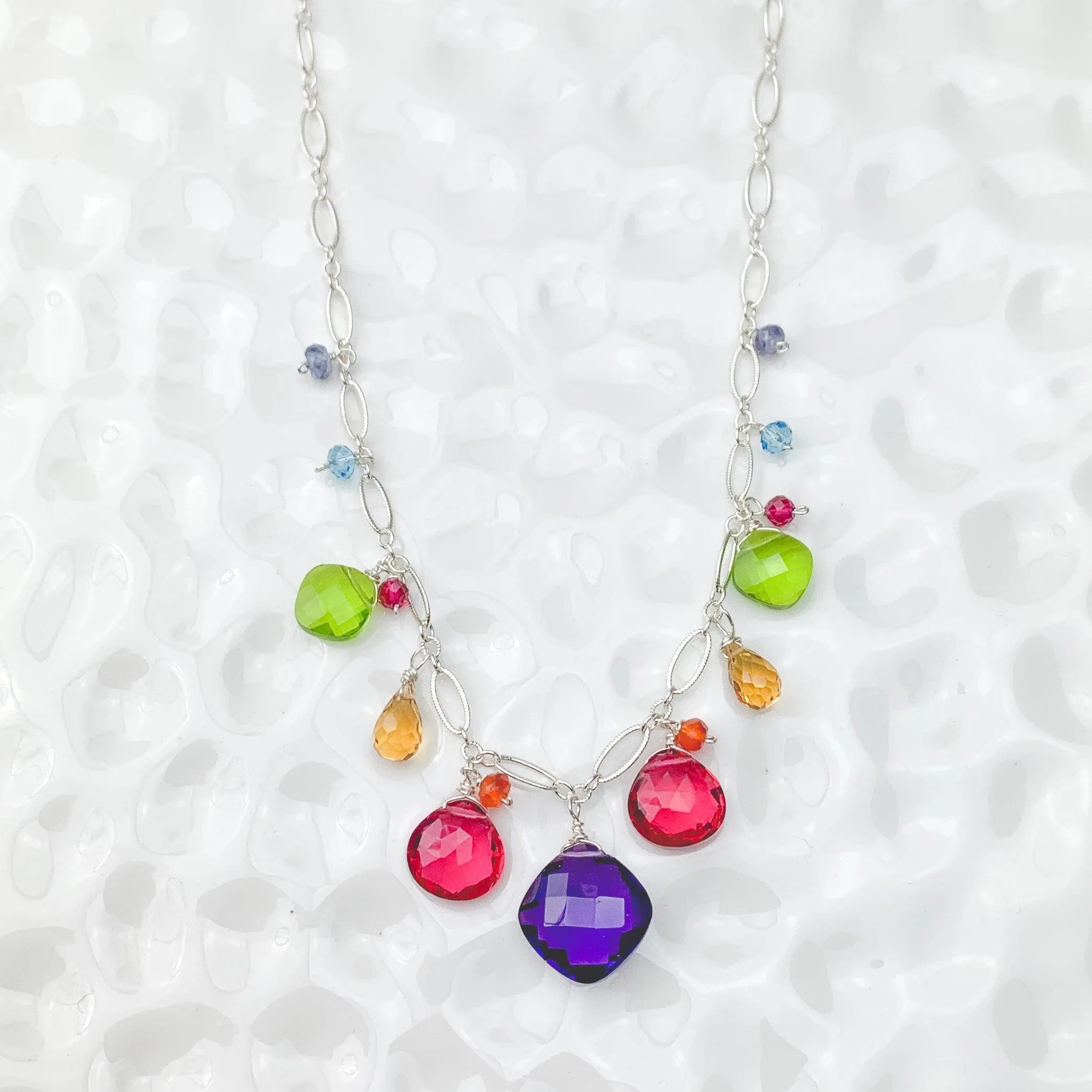 Chakras Zina Colorful Gemstone Necklace