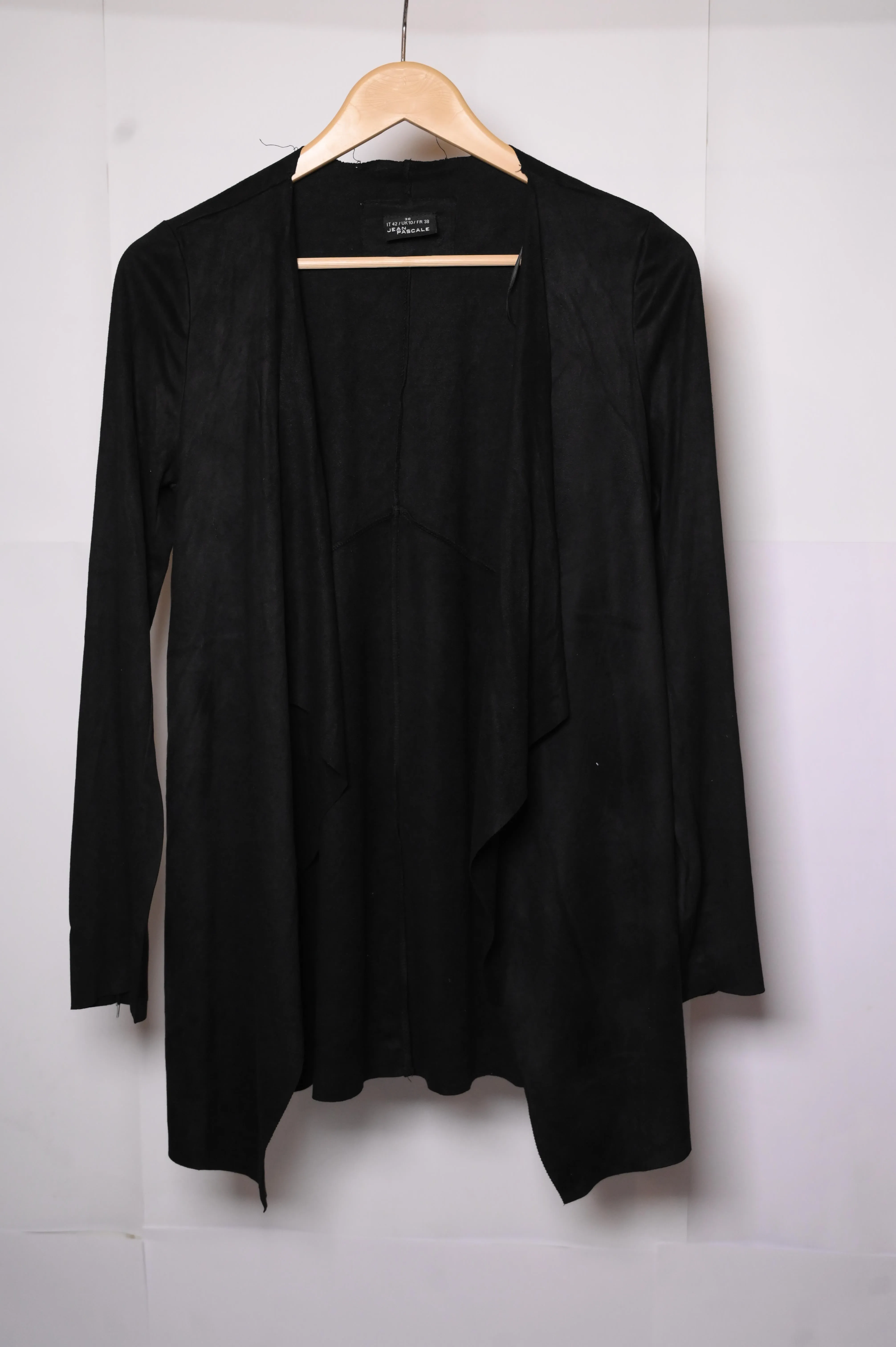 Classic Black Polyester Shrug by Jeans Pascale