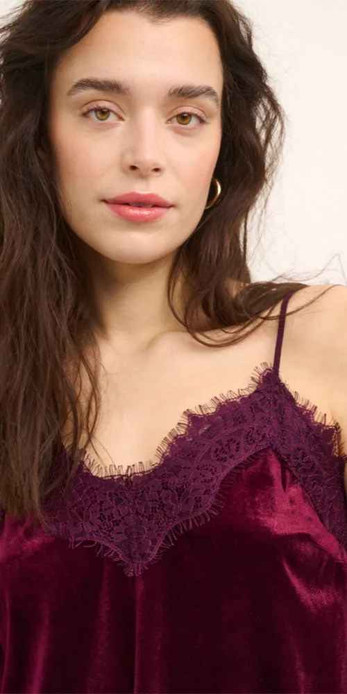 Cream Velvet Cami