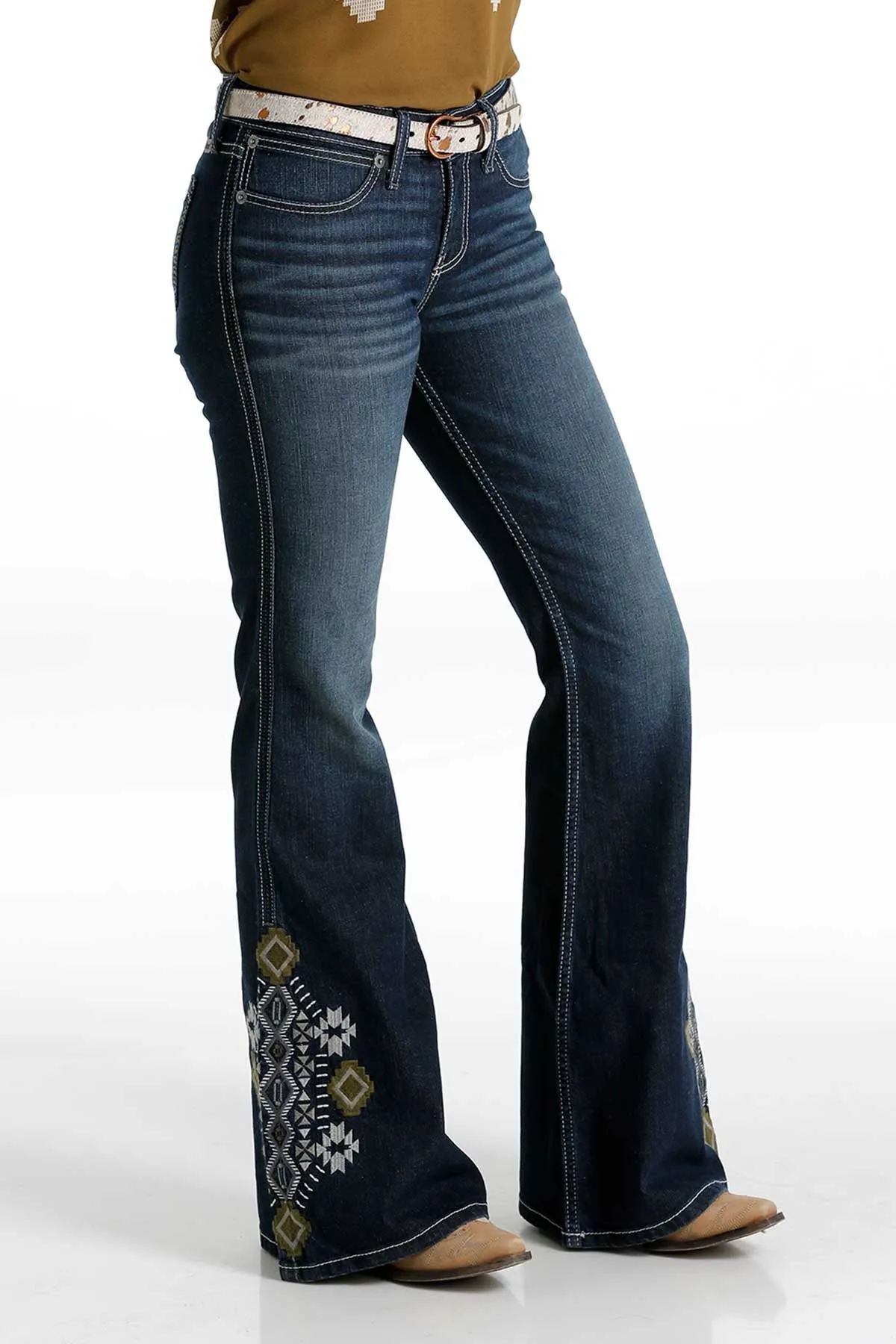 Cruel Denim Ladies Slim Fit Hannah Flare Jean - Rinse - CB70754071