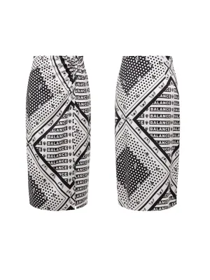 EP YAYING Signature Logo Print Skirt