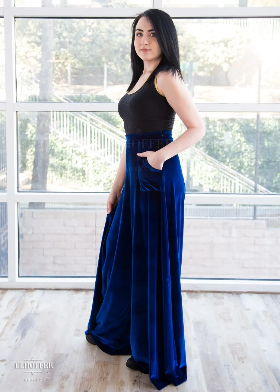 Essential Peggy Pant - Sapphire Velvet