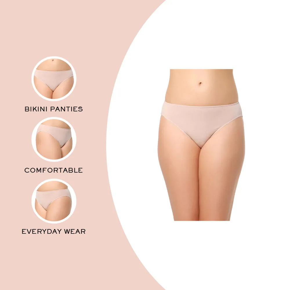 Essentials Low Waist Medium Coverage Everyday Wear Bikini Panty - Beige