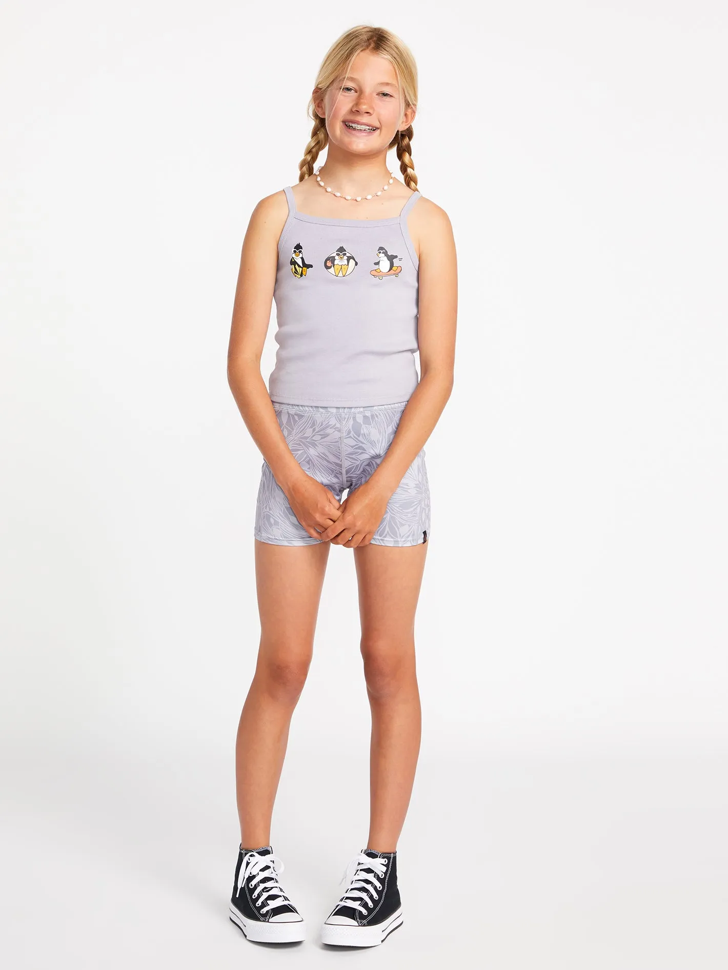 Girls 1991 Strappy Tank - Moonbeam