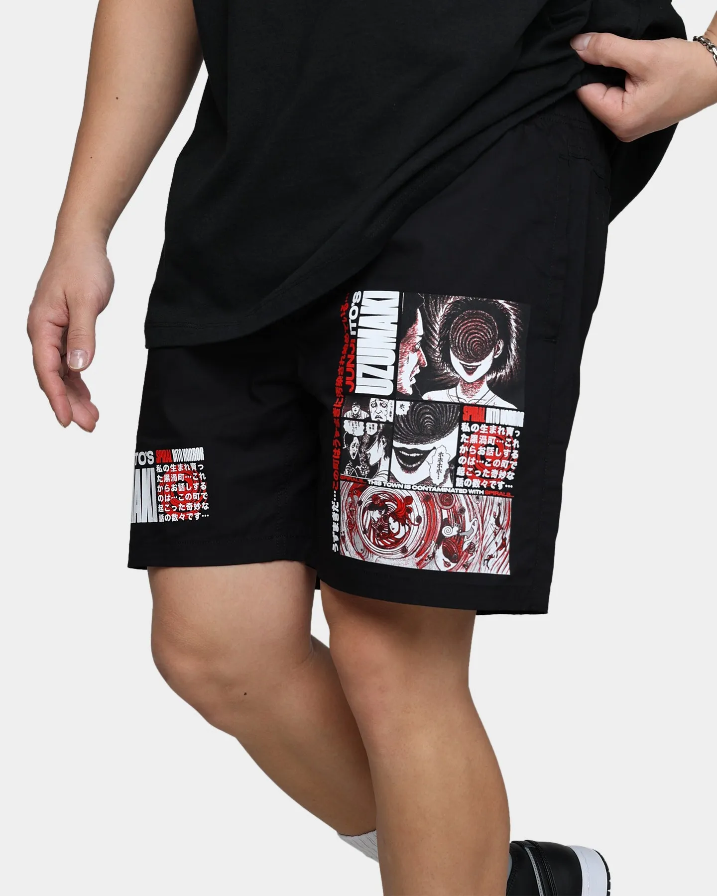 Goat Crew X Uzumaki Shorts Black