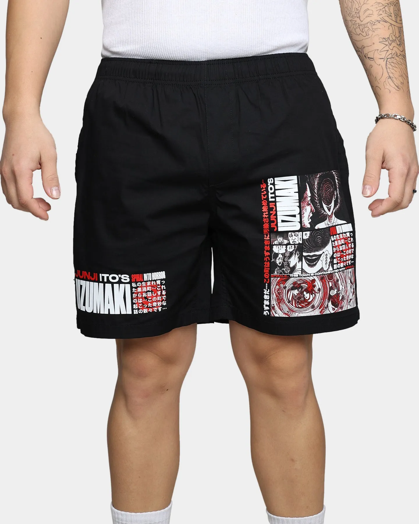 Goat Crew X Uzumaki Shorts Black