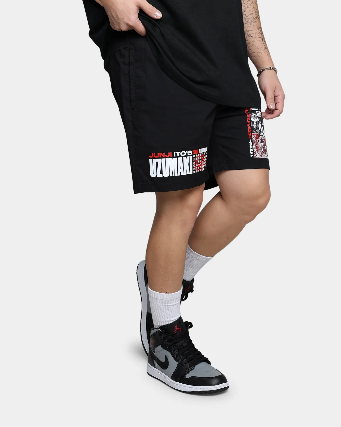 Goat Crew X Uzumaki Shorts Black