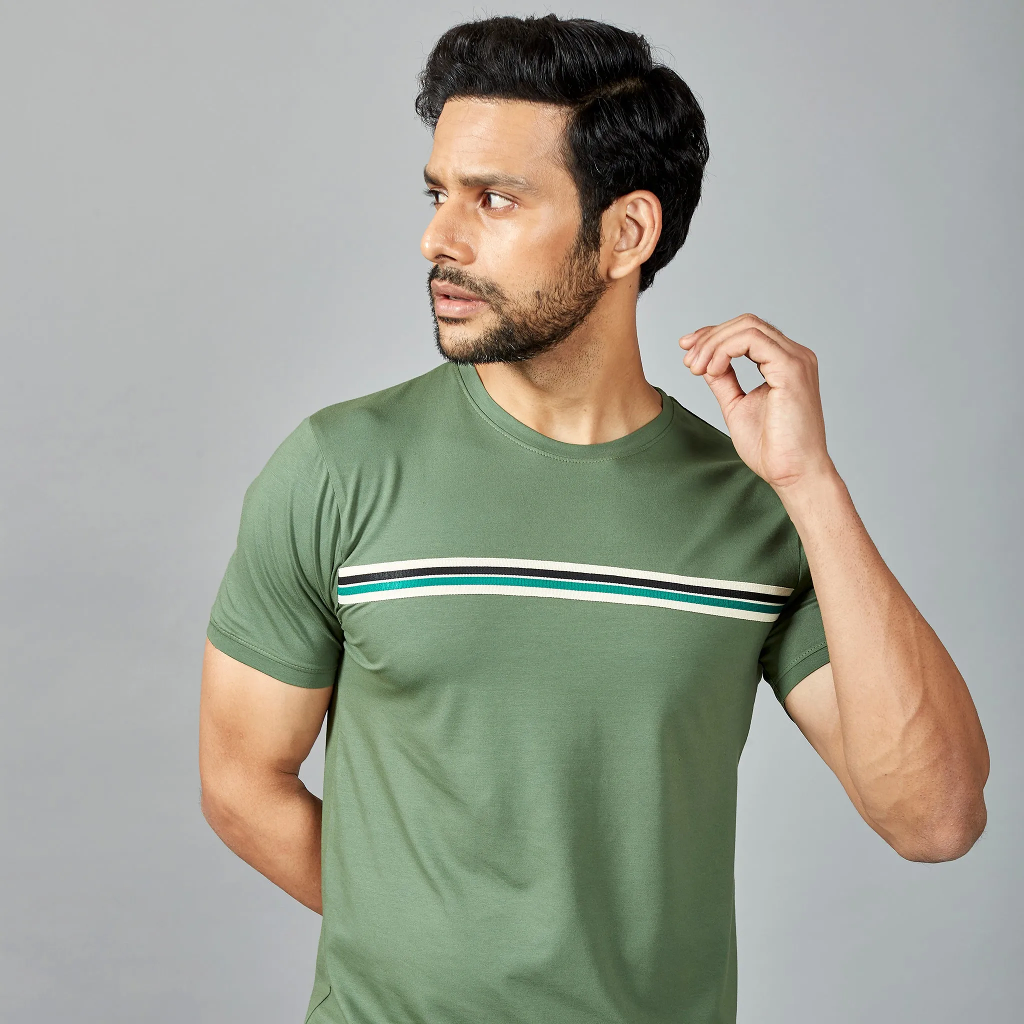 Green Stripes T-Shirt