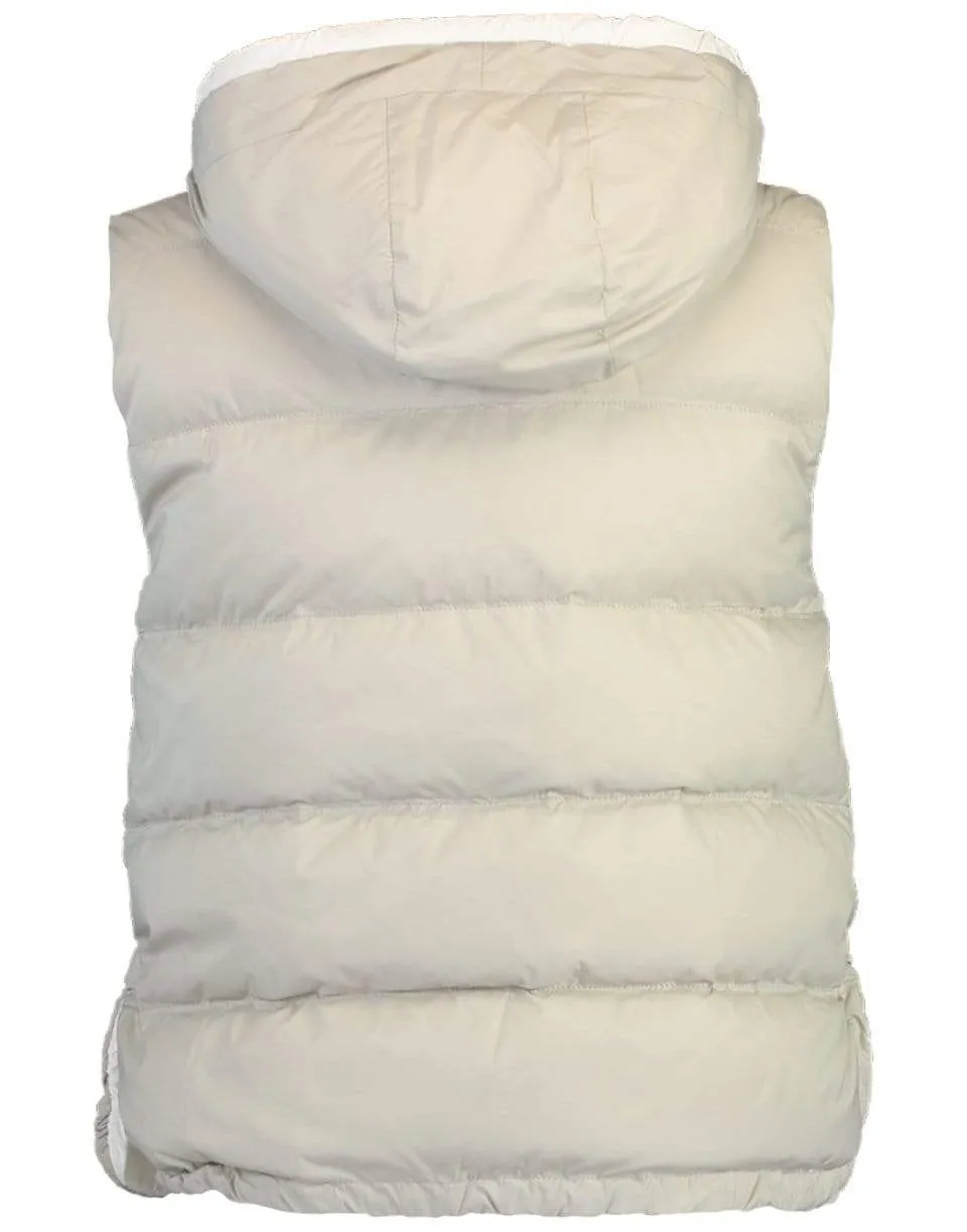 Hooded Nylon Puffer Vest