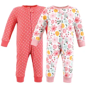 Hudson Baby Cotton Sleep and Play, Floral