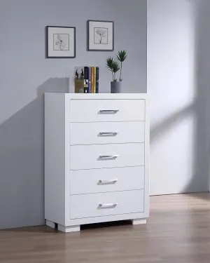 Jessica Contemporary Five Drawer Chest