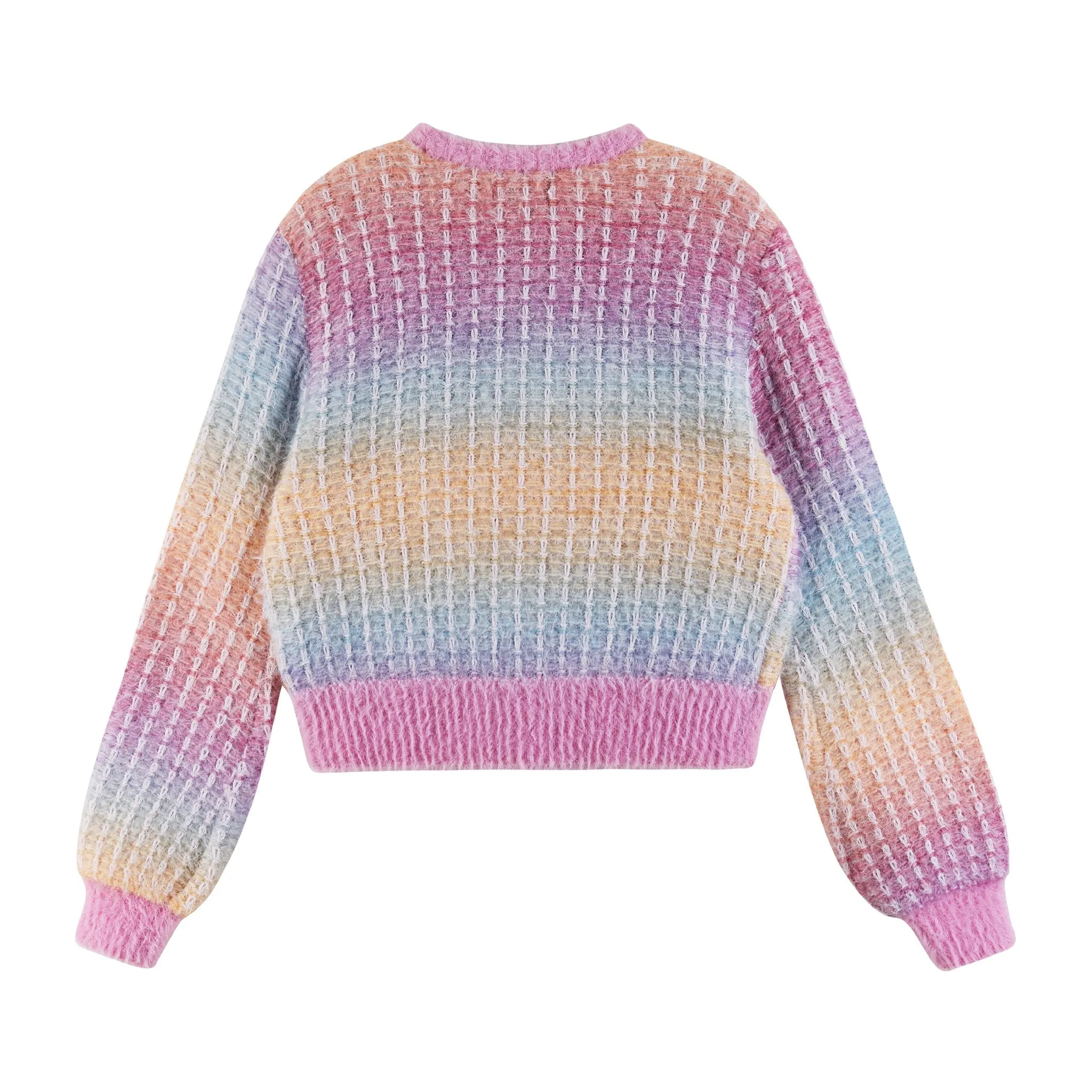 Kids (7-16) Cropped Ombre Sweater | Multicolor