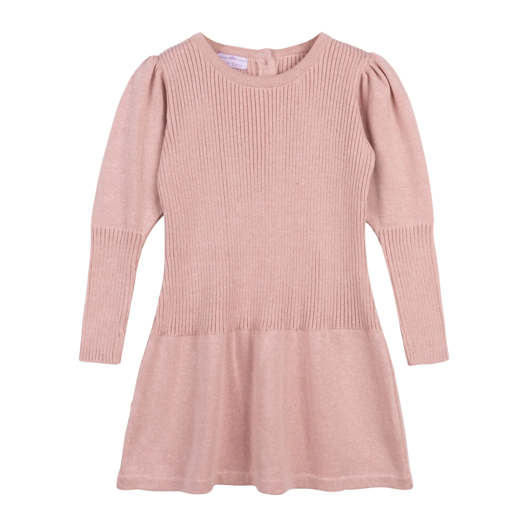 Knit Ribbed Dress ~ Rosewood