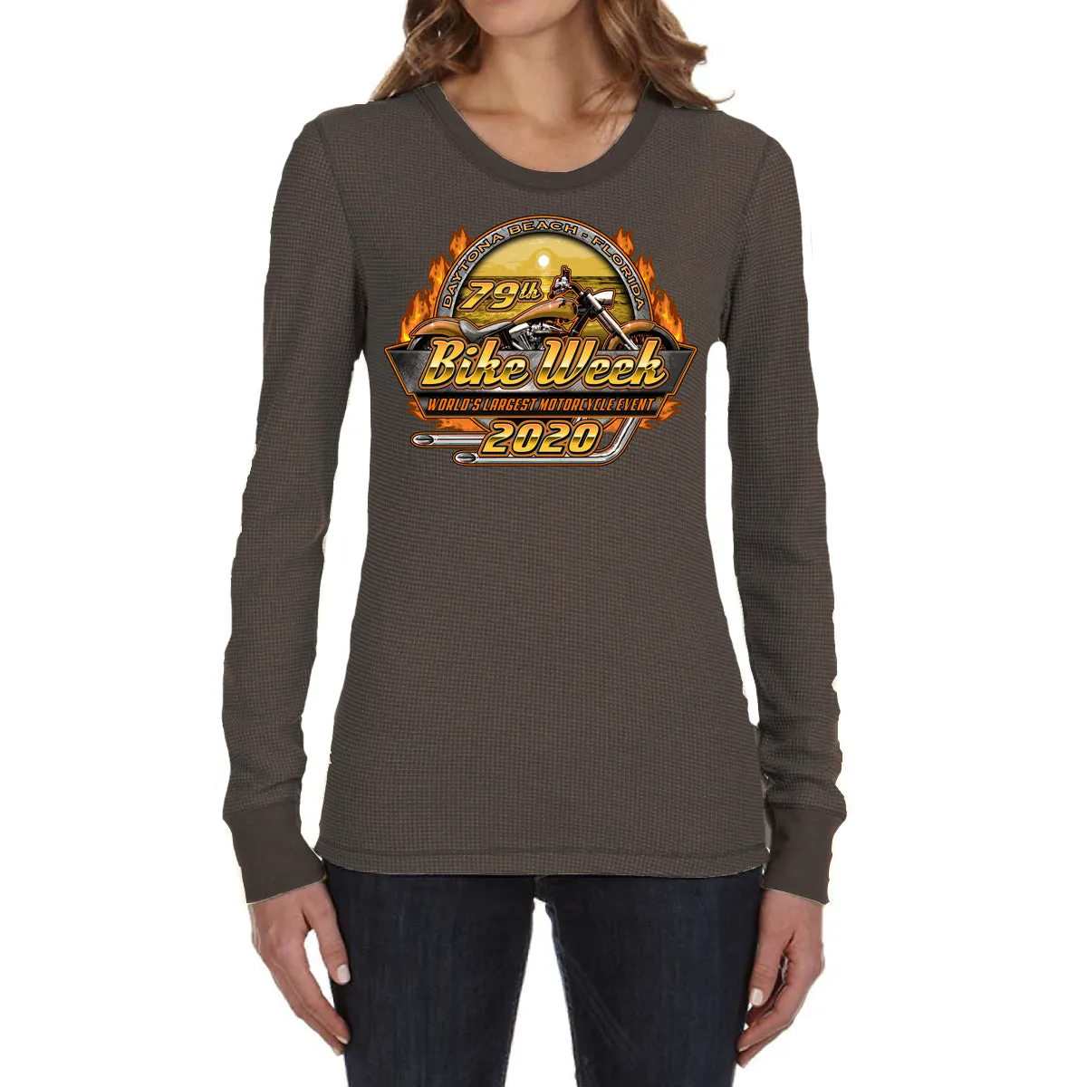 Ladies 2020 Bike Week Daytona Beach Official Logo Thermal