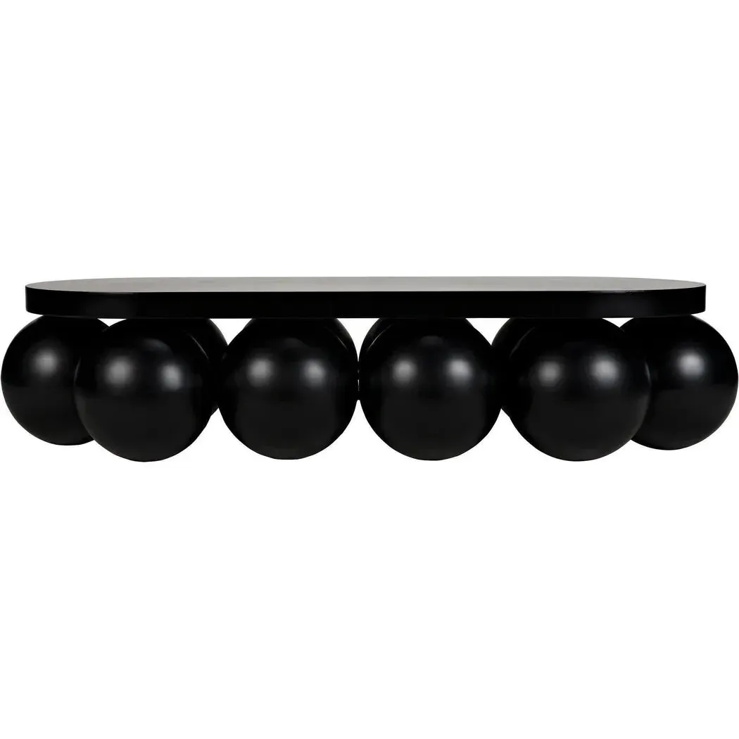 Lambreta Coffee Table, Black Steel