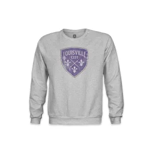 Louisville City FC Color Badge Youth Crewneck Sweatshirt - Grey