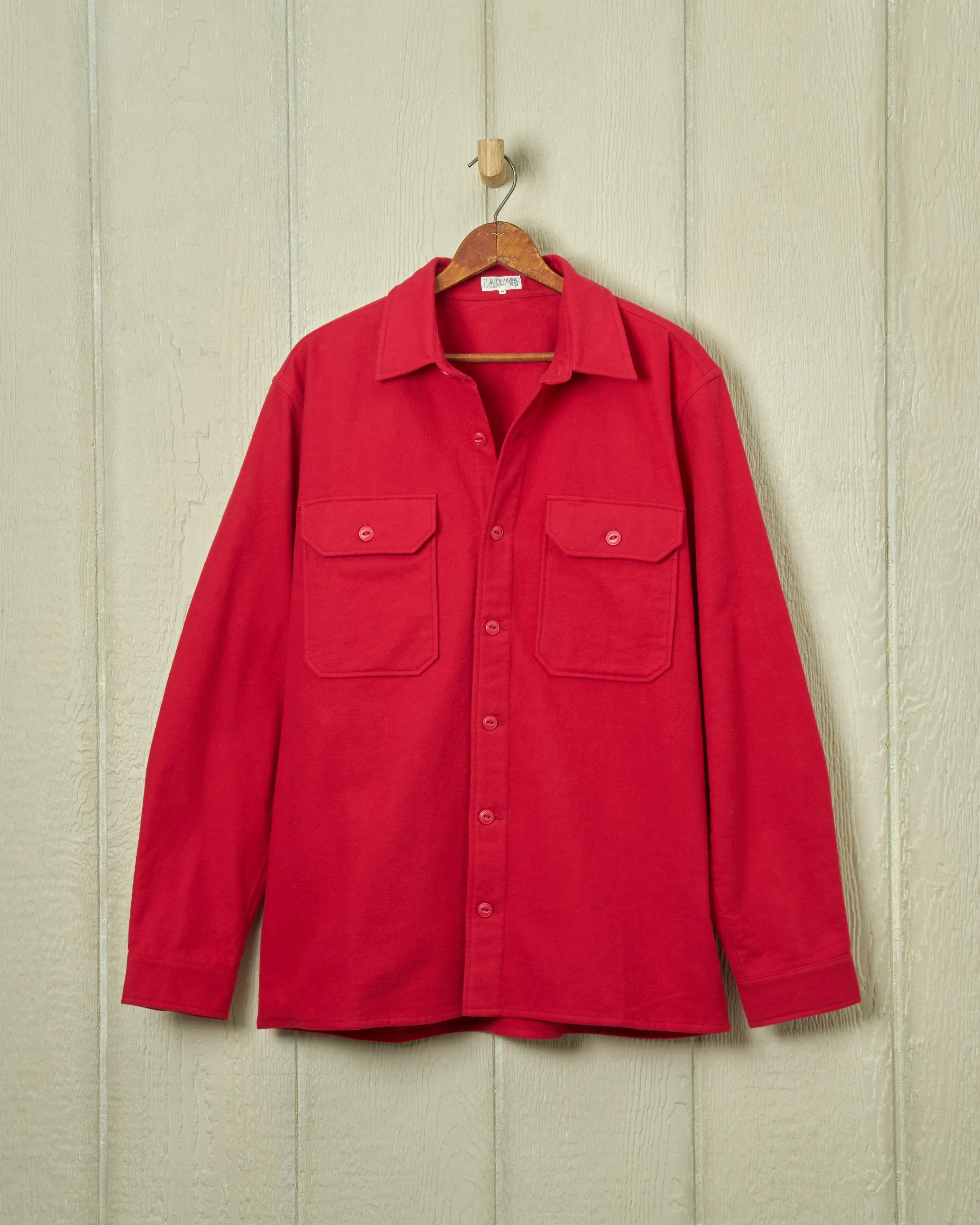 MacArthur Shirt in Red Chamois Cloth