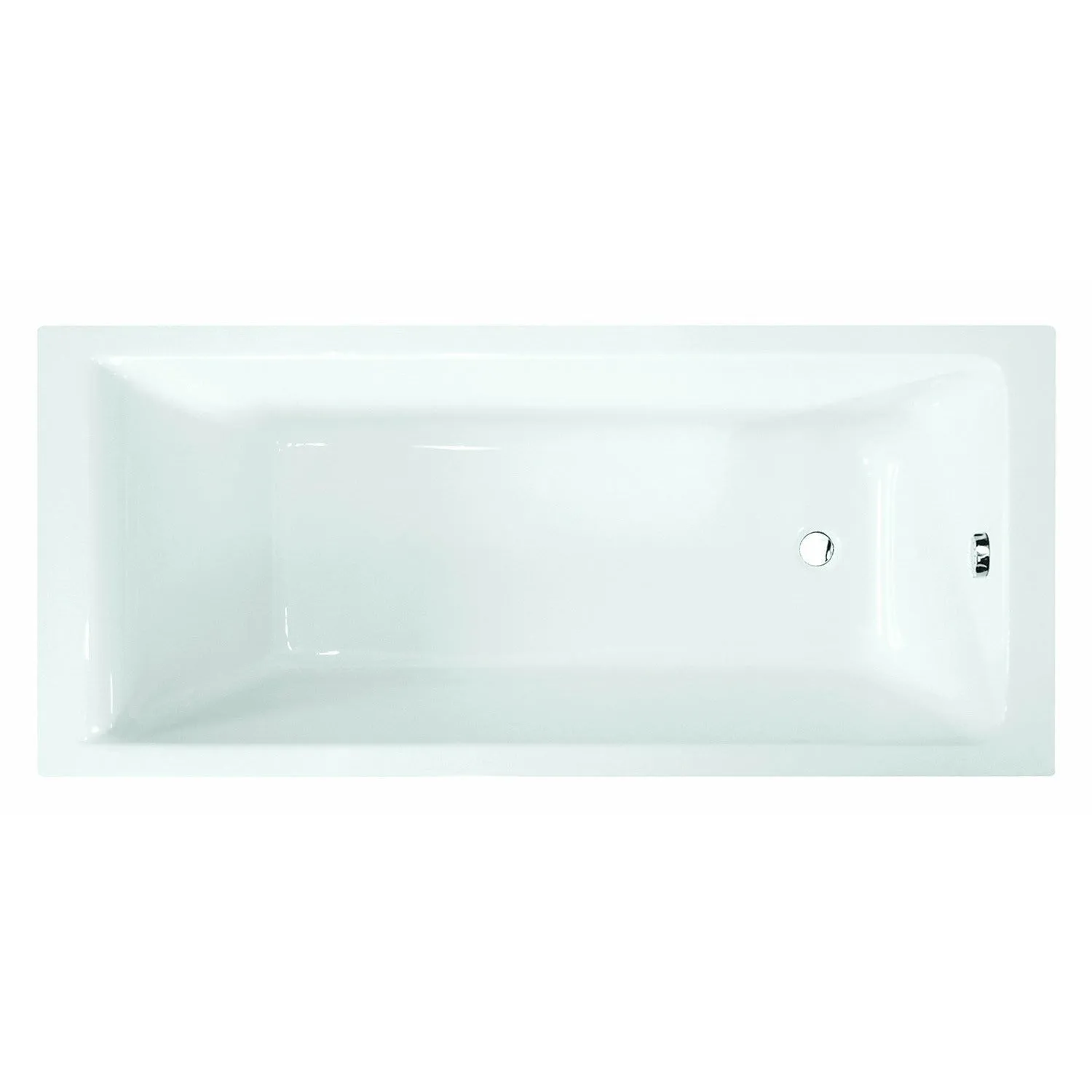 Medici Square Single-Ended Straight Bath - Euro Look