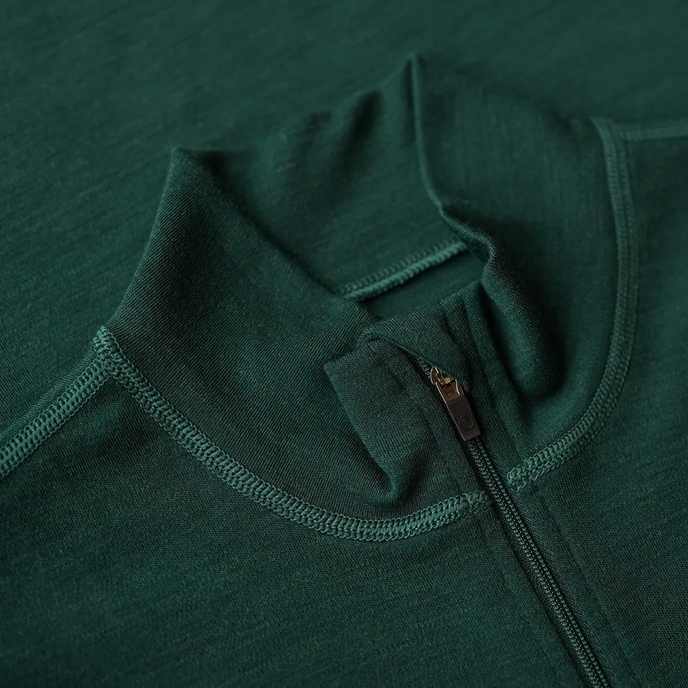 Mens IsoSoft 240 Zip Neck (Emerald)