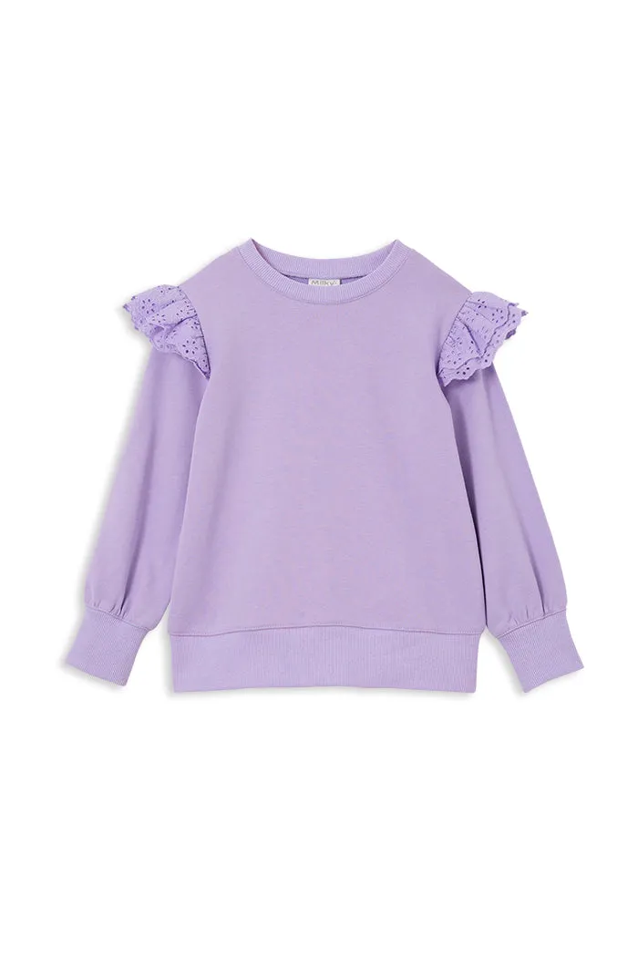 MILKY LAVENDER DETAIL SWEAT