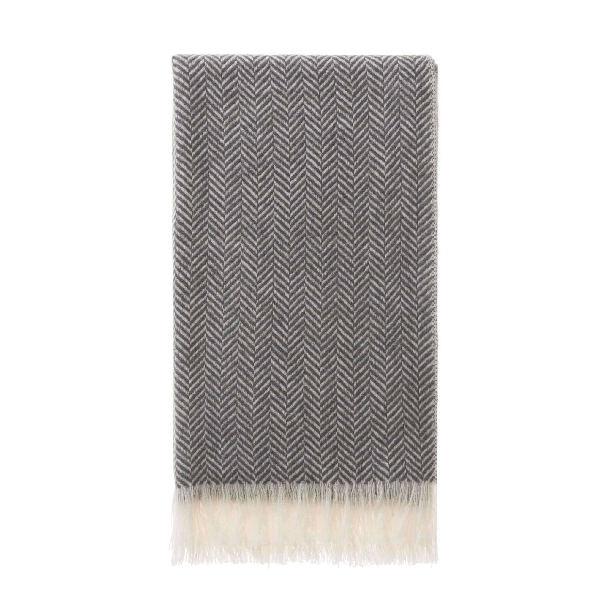 Nerva Cashmere Scarf [Charcoal/Cream]