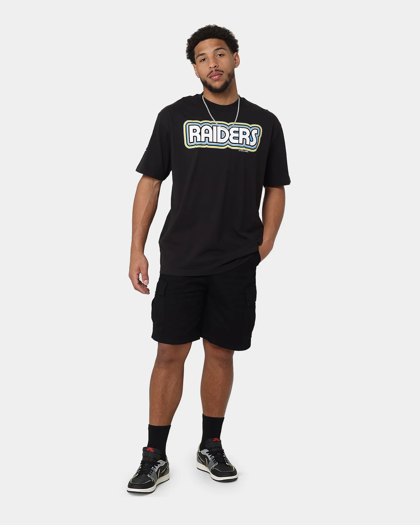 New Era Las Vegas Raiders Retro Outline Logo T-Shirt Black