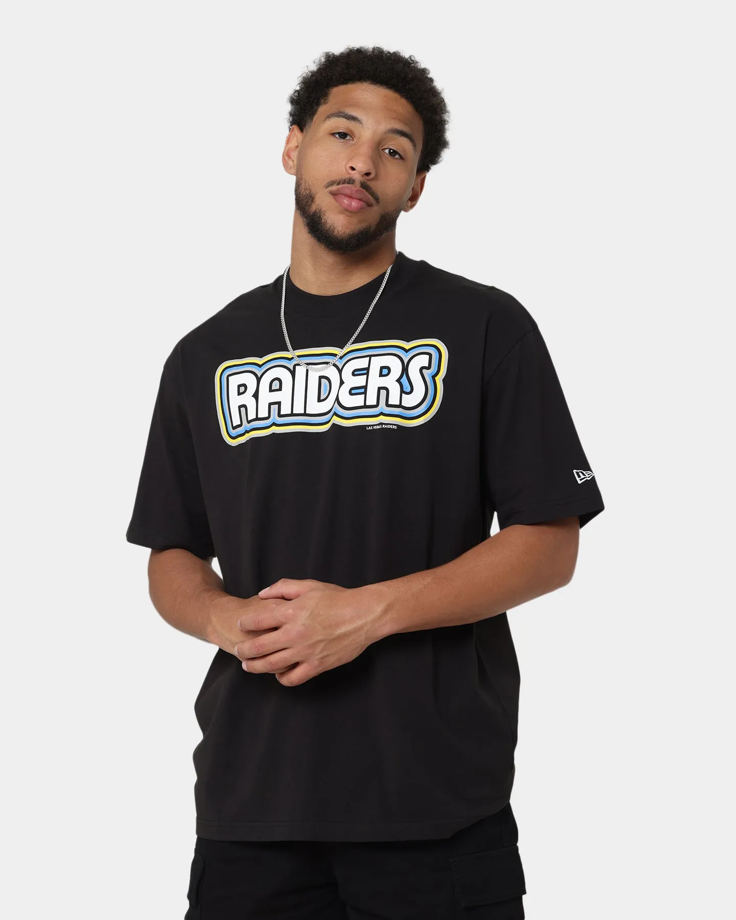 New Era Las Vegas Raiders Retro Outline Logo T-Shirt Black